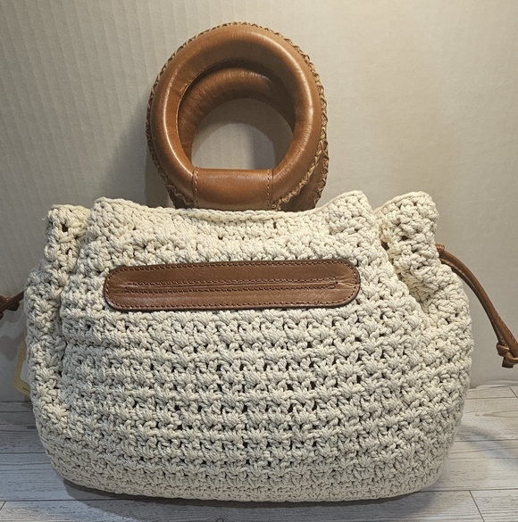 The Patricia Nash Carlina Butterfly Crochet Satchel - Picture 3 of 9